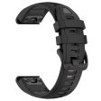 20mm Strap Garmin Fenix 8 43mm   Descent MK3   MK3i   epix Pro (Gen 2) 42mm Universal Silicone Watch Band - Black+Grey Online