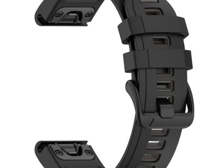 20mm Strap Garmin Fenix 8 43mm   Descent MK3   MK3i   epix Pro (Gen 2) 42mm Universal Silicone Watch Band - Black+Grey Online