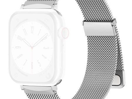 Apple Watch Series 41mm - 40mm - 38mm Metal Strap Watchband - Silver Hot on Sale