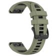 20mm Strap Garmin Fenix 8 43mm   Descent MK3   MK3i   epix Pro (Gen 2) 42mm Universal Silicone Watch Band - Army Green+Black Fashion