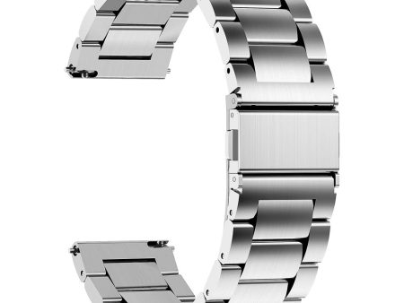 22mm Universal stainless steel watch strap - Silver Online now