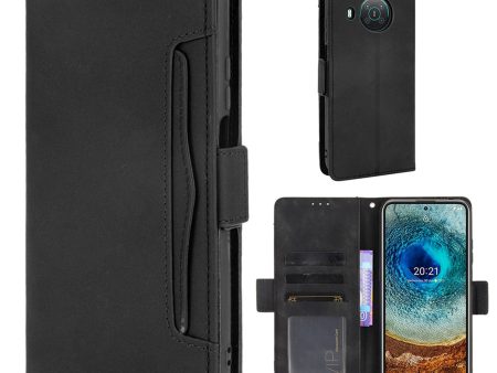 Modern-styled leather wallet case for Nokia X10   X20 - Black Supply