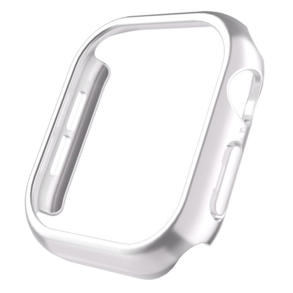 Apple Watch Series 10 46mm Case Matte Hollow Hard Bump Resistant Watch Protective Cover - Silver Hot on Sale