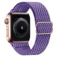 Apple Watch Series 41mm - 40mm - 38mm Universal  Watch Band Wave Design Nylon Wrist Strap - Blue Purple Sale