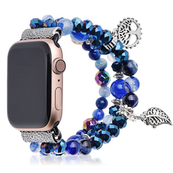 Apple Watch (45mm) unique blue crystal bead watch strap Online Hot Sale