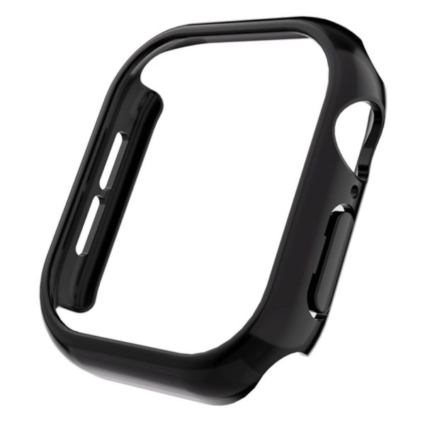 Apple Watch Series 10 46mm Case Matte Hollow Hard Bump Resistant Watch Protective Cover - Original Black For Sale