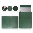 MacBook Pro 15 Touchbar leather pouch case with mouse pad - Green Fashion