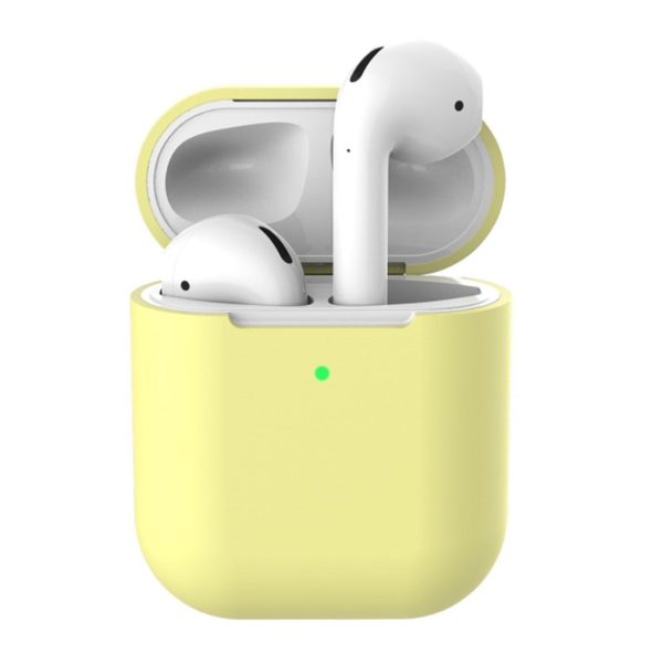 Apple Airpods silicone charging case - Yellow Online Sale