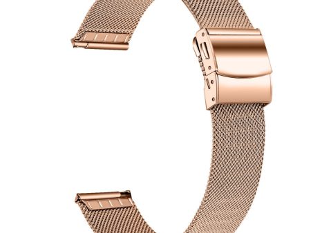 20mm Watch Band Garmin Forerunner 245 Music   245   645 Music   645 Milanese Stainless Steel Strap - Rose Gold Discount