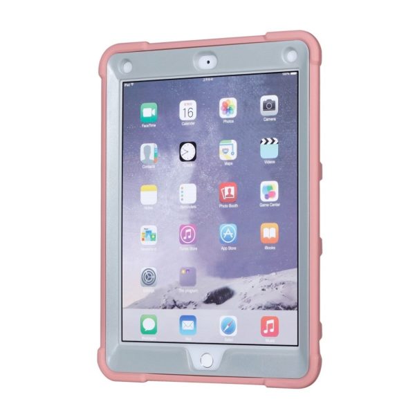 iPad (2018) armor defender silicone case - Grey   Pink Hot on Sale