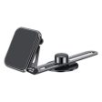 Universal double folding and rotation magnetic car phone holder - Black Hot on Sale