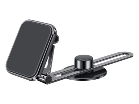 Universal double folding and rotation magnetic car phone holder - Black Hot on Sale