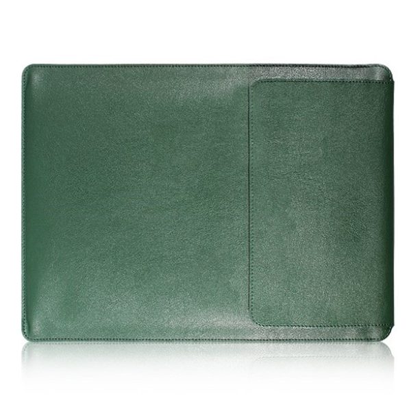 MacBook Pro 15 Touchbar leather pouch case with mouse pad - Green Fashion