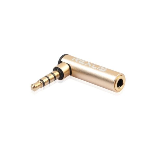 Universal 3.5mm Male to Female 90 degree audio adapter connector Supply