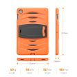 Samsung Galaxy Tab S5e shockproof silicone hybrid case - Orange Cheap