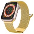 Apple Watch Series 49mm - 45mm - 44mm - 42mm Universal Magnetic Wrist Strap - Gold Online Sale