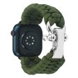 Apple Watch 49mm   45mm   44mm   42mm Nylon Braided Watch Band - Army Green on Sale