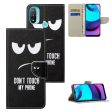 Wonderland Motorola Moto E30   E20   E40 flip case - Don t Touch My Phone For Sale