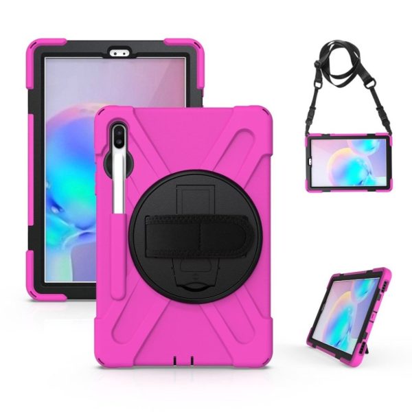 Samsung Galaxy Tab S6 X-Shape durable case - Rose Sale