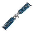 Apple Watch 49mm   45mm   44mm   42mm Nylon Braided Watch Band - Blue Camo on Sale