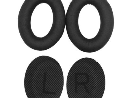 1 Pair BOSE QC15   QC25   QC35 JZF-236 leather ear pads - Black For Cheap