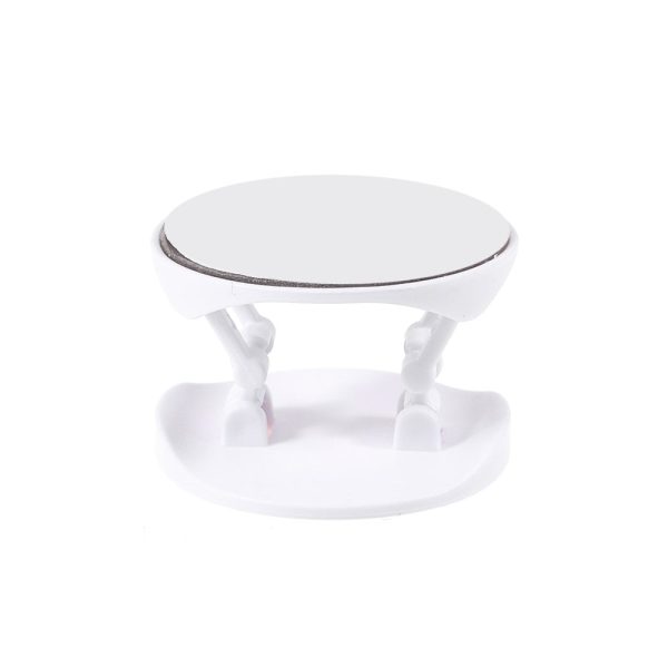 Universal round marble style foldable phone holder - Pink Marble on Sale