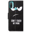 Wonderland Motorola Moto E30   E20   E40 flip case - Don t Touch My Phone For Sale