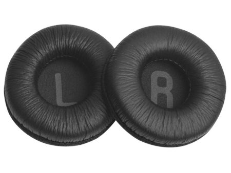 1 Pair Jabra Revo wrinkled leather earpads - Black Online now