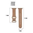 Apple Watch Series 41mm - 40mm - 38mm Universal Watch Band Flower Engraved Strap - Sunflower   Green Online Hot Sale