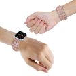 Apple Watch Series 41mm   40mm   38mm Beads Band Jewelry Wriststrap - Pink Online Sale