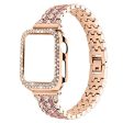 Apple Watch (41mm) five bead shiny rhinestone watch strap - Rose Gold   Rose   Rose Gold For Discount