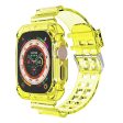 Apple Watch Ultra clear watch strap with integrated cover - Transparent Yellow Supply