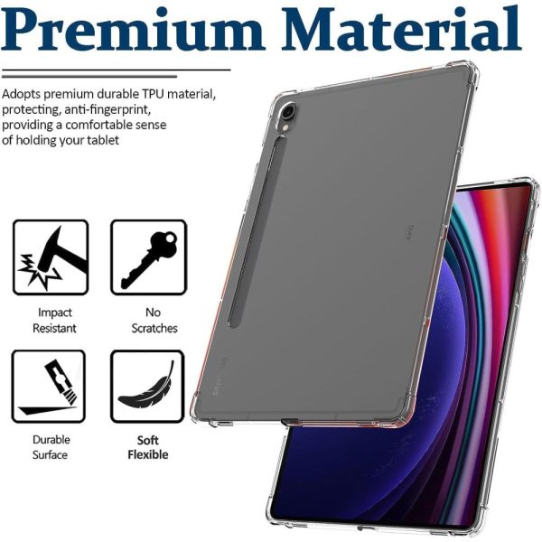 Transparent Silicone Cover for Samsung Galaxy Tab S9 with Reinforced Corners Online Hot Sale