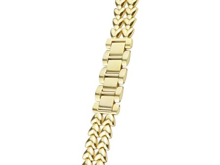 Apple Watch 41mm   40mm   38mm Double-row Heart Watch Band Bracelet - Gold Supply