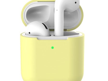 Apple Airpods silicone charging case - Yellow Online Sale