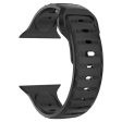 Apple Watch Series 49mm - 45mm - 44mm - 42mm Universal Fluororubber Watch Band - Black Online Hot Sale