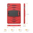 Samsung Galaxy Tab S5e shockproof silicone hybrid case - Red Fashion