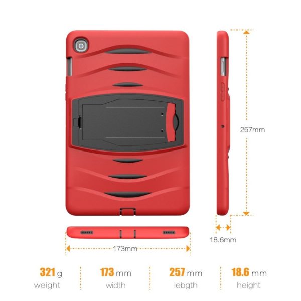 Samsung Galaxy Tab S5e shockproof silicone hybrid case - Red Fashion