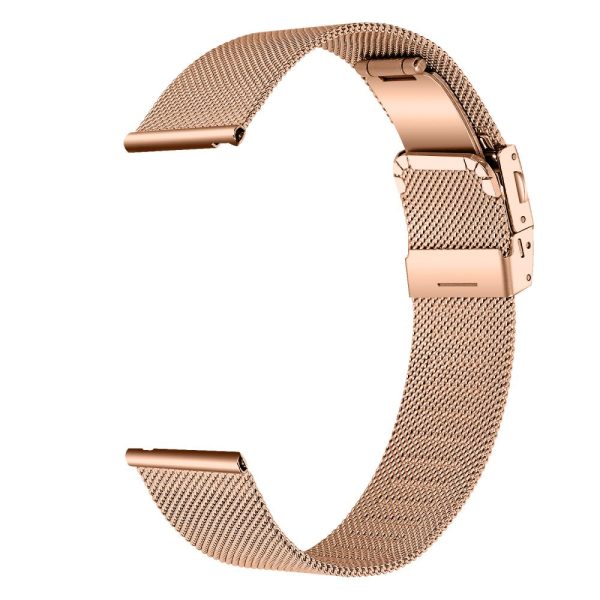 20mm Watch Band Garmin Forerunner 245 Music   245   645 Music   645 Milanese Stainless Steel Strap - Rose Gold Discount