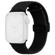 Apple Watch Series 41mm - 40mm - 38mm Universal Nylon Watch Band Magnetic Strap - Black Discount