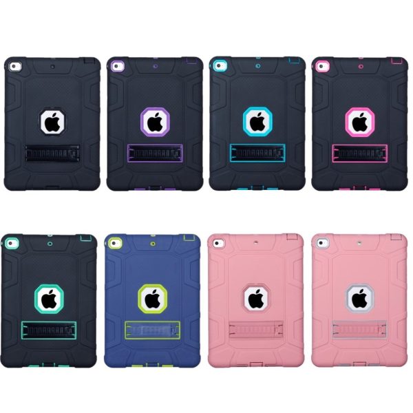 iPad (2018) armor defender silicone case - Grey   Pink Hot on Sale