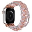 Apple Watch Series 41mm   40mm   38mm Beads Band Jewelry Wriststrap - Pink Online Sale