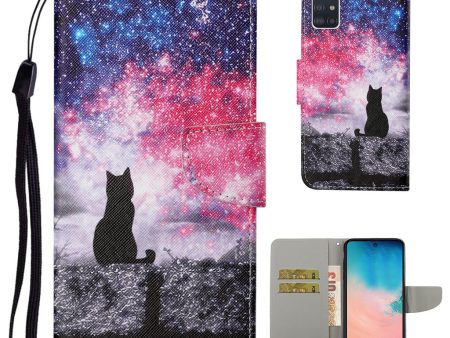 Wonderland Samsung Galaxy A51 flip case - Black Cat Online Sale