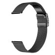 Garmin Venu 2S Milanese Anti-sweat Watch Band 18mm Adjustable Stainless Steel Strap - Black Online now