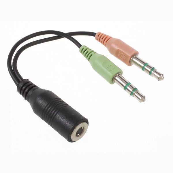 Universal 3.5mm Male to Female audio Y splitter cable adapter Online