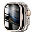 Apple Watch Ultra 49mm   Ultra 2 49mm Aluminum Alloy Watch Case with Anti-spy Tempered Glass Film - Titanium Online Sale