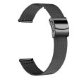 Garmin Venu 2S Milanese Anti-sweat Watch Band 18mm Adjustable Stainless Steel Strap - Black Online now