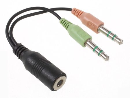 Universal 3.5mm Male to Female audio Y splitter cable adapter Online