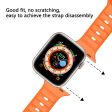 Apple Watch Series 49mm - 45mm - 44mm - 42mm Universal Fluororubber Watch Band - Black Online Hot Sale