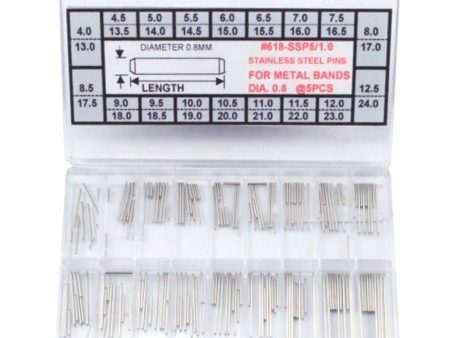 1.0mm Straight Stainless Steel Pins Assortment (180 Pieces) Cheap